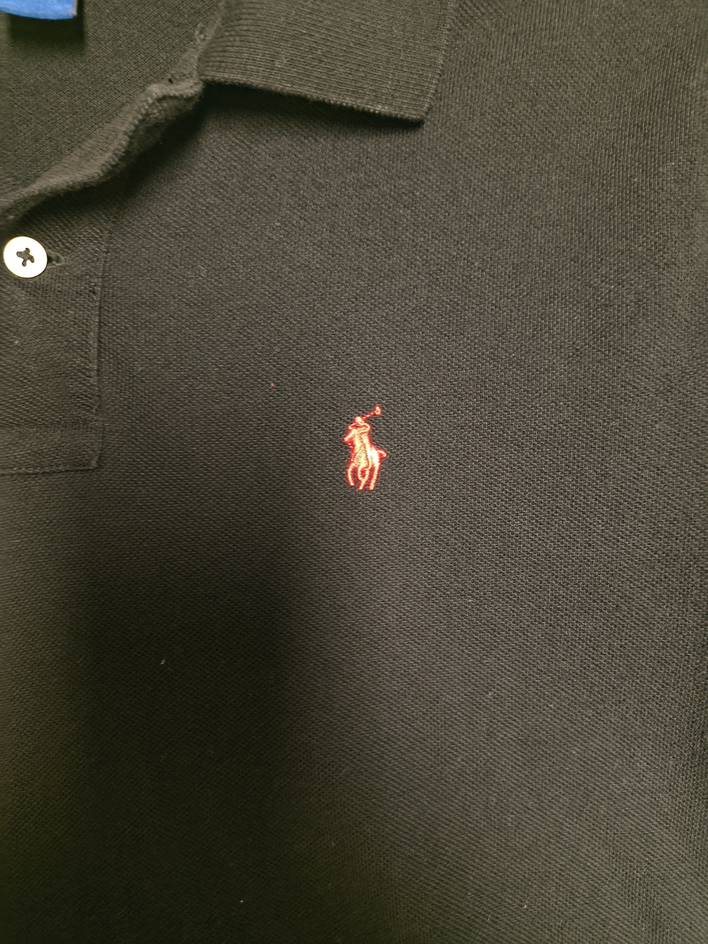 Polo by Ralph Lauren Black Polo with Red Embroidered Pony - Picture 2 of 4